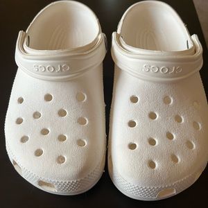 Womens white crocs size 8 mens size 6